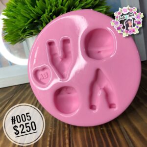#005 Molde Para Porcelana Fría Modelo  Cara Y Cuerpo