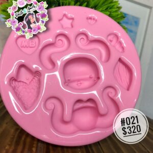 #021 Molde para Porcelana Fría Modelo Ariel