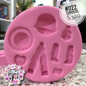 #022 Molde de Porcelana Fría Modelo Sombrero