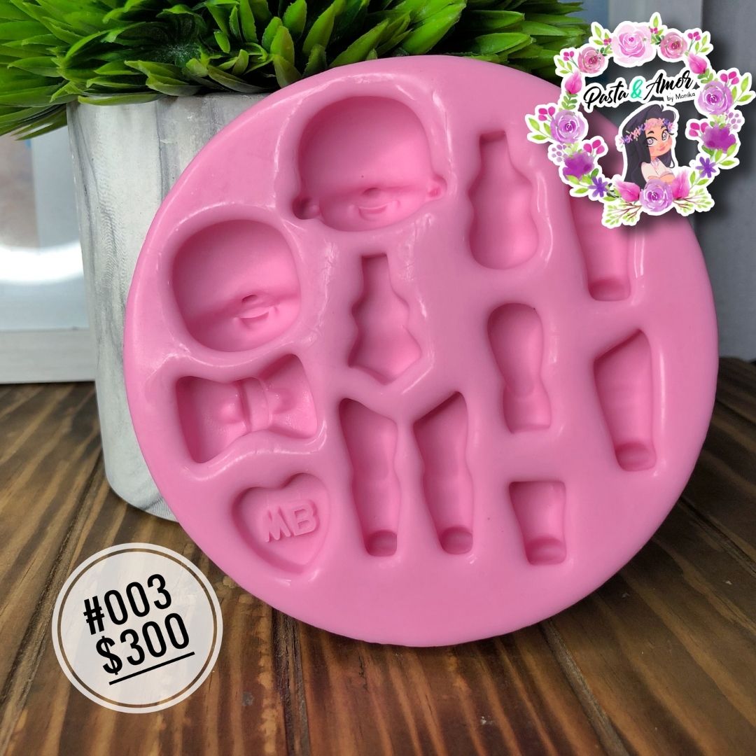#003 Molde Para Porcelana Fría Modelo Chaparrita
