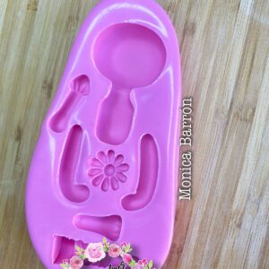 #47 Molde Niña Rusa Para Pasta Flexible