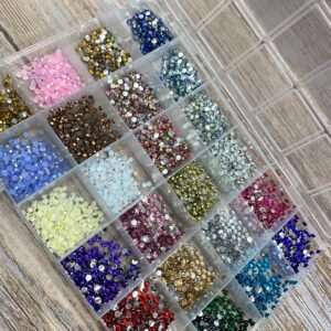 Caja de cristales colres